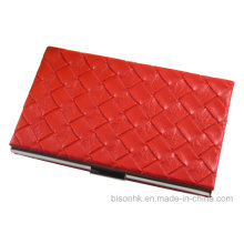 Newly Design Woven Leather Business Card Holder (BS-L-078)